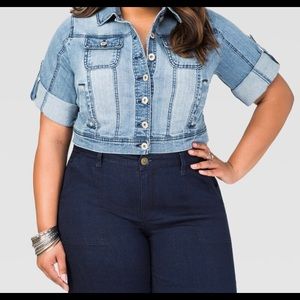 Ashley Stewart cropped jacket